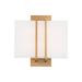 Modern Forms Downton 1 - Light LED Dimmable Flush Mount Metal/Fabric in Yellow | 11 H x 11 W x 3.875 D in | Wayfair WS-26111-35-AB