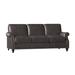 Bradington-Young West 82" Genuine Leather Rolled Arm Sofa Genuine Leather in Brown | 36 H x 82 W x 38 D in | Wayfair 759-95-901200-99-TU-PL-#9GM