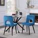 Corrigan Studio® Marjane Velvet Side Chair Upholstered/Velvet in Blue | 32.625 H x 19.625 W x 20.5 D in | Wayfair D79210C595C24D798F6F90BF34E1A80D