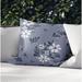 Red Barrel Studio® Outdoor Square Pillow Cover & Insert Eco-Fill/Polyester in Blue/Indigo | 18 H x 18 W x 4 D in | Wayfair