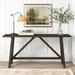 Teneyck 78" Solid Wood Console Table Wood in Brown/Green Laurel Foundry Modern Farmhouse® | 37 H x 78 W x 22 D in | Wayfair