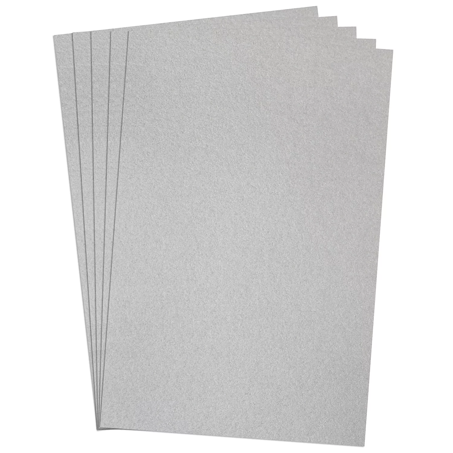 Papier carton, argenté, 50 x 70 cm, 5 feuilles