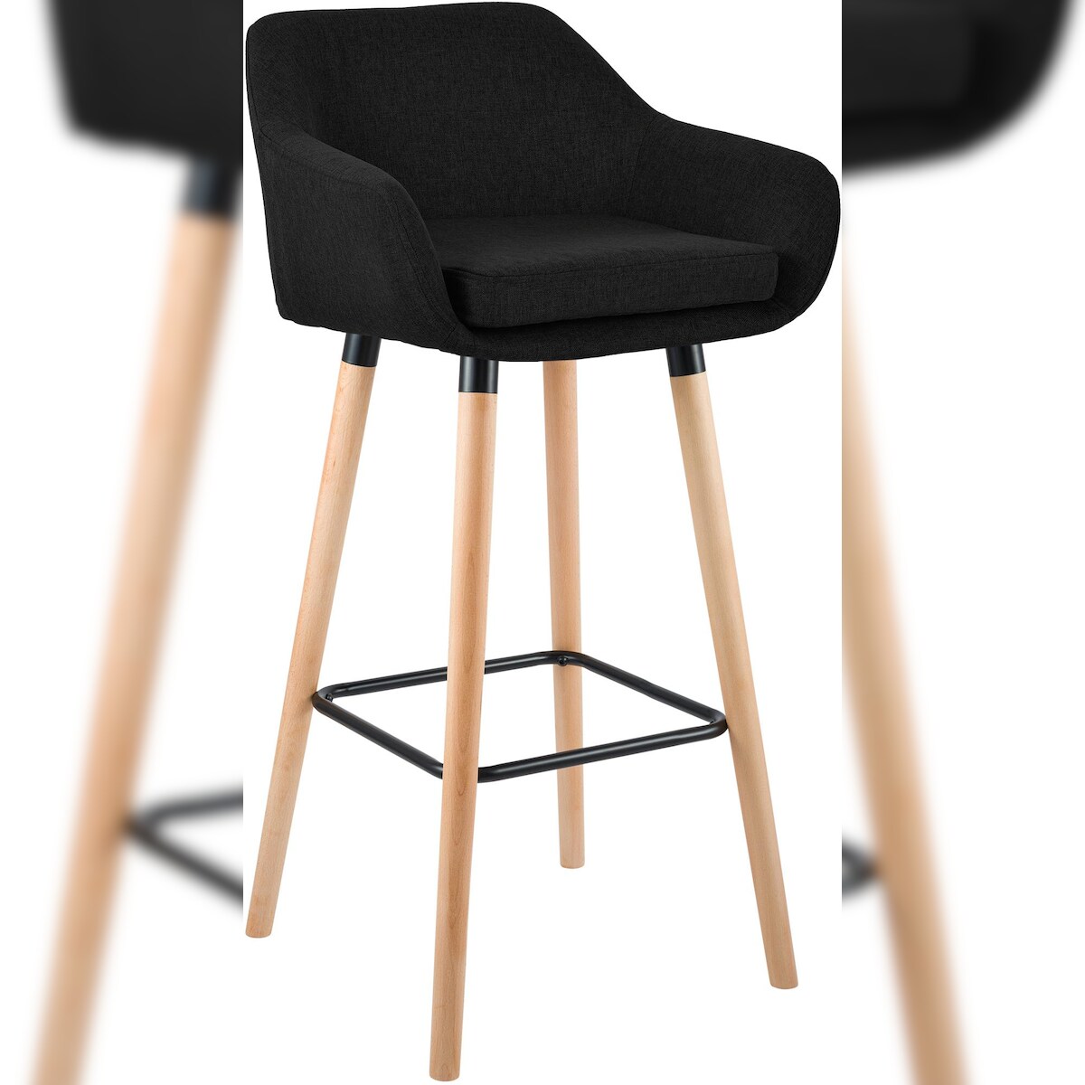 CLP Barhocker Grant Stoff schwarz Image