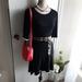 Zara Dresses | Black Zara Ribbed Dress New Medium | Color: Black/Cream | Size: M