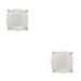 Kate Spade Jewelry | Kate Spade Semi-Precious Square Small Stud Earrings In White | Color: Silver | Size: Os