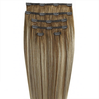 Gold24 Clip-in Extensions #4 Braun - 60 cm #12/613 Dunkelblond Mix 50 Image