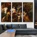 ARTCANVAS Minerva Protects Pax from Mars Peace & War 1630 by Peter Paul Rubens - 3 Piece Wrapped Canvas Painting Print Set Canvas | Wayfair