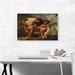 ARTCANVAS A Lion Attacking a Horse 1762 by George Stubbs - Wrapped Canvas Painting Print Canvas, Wood in Blue/Brown | 18 H x 26 W x 1.5 D in | Wayfair
