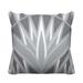 East Urban Home Glenshire Outdoor Square Pillow Cover & Insert Polyester/Polyfill blend in Gray | 15 H x 15 W x 4.3 D in | Wayfair