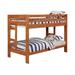 Twin Over Twin Standard Bunk Bed by Redwood Rover in Brown | 60 H x 79 W x 44 D in | Wayfair C542C1F960734DD79FC9CF8A6C3894DD