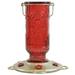 Bungalow Rose Vintage Hummingbird Feeder Glass in Red/Yellow | 10 H x 8 W x 8 D in | Wayfair 54D66E08FB6F4AF5A4CC22209677F53D
