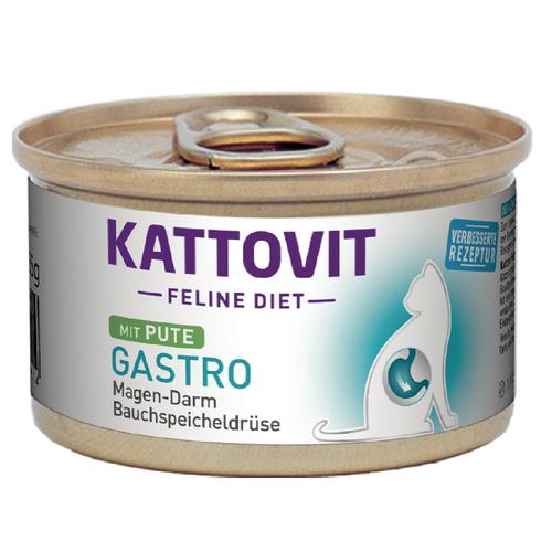 24 x 85g Gastro Pute Dose Kattovit Katzenfutter nass