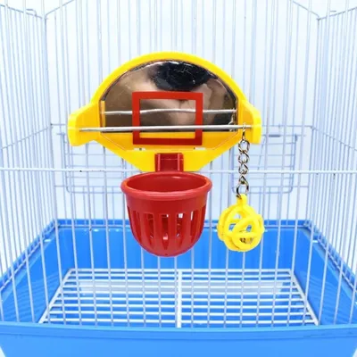 Mini cerceau de basket-Ball perroquet oiseaux amusants accessoires perruche cloche boule