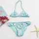 Falbala – maillot de bain deux pièces pour filles matériel brillant style brésilien A147 maillot