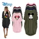 Robe Disney Mickey Minnie Mouse pour femmes robe irrégulière à motif de dessin animé col rond été