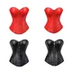 Bustier en similicuir à lacets corset sexy lingerie chaude costume à fermeture éclair