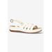 Wide Width Women's Kehlani Sandals by Easy Street in White (Size 8 1/2 W)