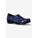 Women's Tiffany Flats by Easy Street in Navy Henna Floral (Size 8 1/2 M)