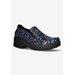 Extra Wide Width Women's Appreciate Flats by Easy Street in Navy Heart Patent (Size 8 1/2 WW)