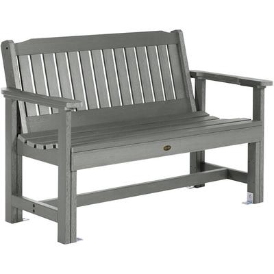 Sequoia by Highwood USA CM-BENSQ42-CGE Exeter 51 1/2" x 27 1/2" Coastal Teak Faux Wood Outdoor Garden Bench