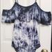 American Eagle Outfitters Tops | American Eagle Soft & Sexy Tye Dye Onesie | Color: Blue | Size: M