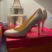 Kate Spade Shoes | Kate Spade White Satin Heels 5.5 | Color: White | Size: 5.5