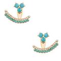 Kate Spade Jewelry | Kate Spade Dainty Sparkler Ear Jacket In Turquoise | Color: Blue/Green | Size: Os