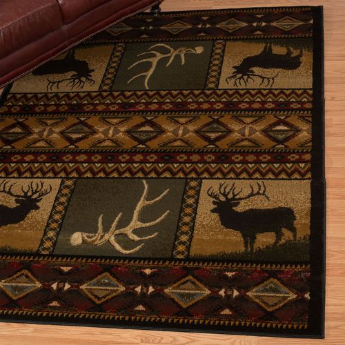 Hunters Desire Rectangle Rug Multi Warm, 5'3"" x 7'2"", Multi Warm