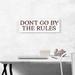 ARTCANVAS DONT GO BY THE RULES Girls - Wrapped Canvas Panoramic Textual Art Print Canvas, Wood in White | 12 H x 36 W x 1.5 D in | Wayfair