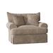 Armchair - Paula Deen Home Chalkline 54" Wide Armchair Wood/Polyester/Cotton/Velvet/Fabric/Other Performance Fabrics in Brown/Red | Wayfair