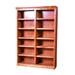 Millwood Pines Levine 72" H x 48" W Standard Bookcase Wood in Brown | 72 H x 48 W x 13 D in | Wayfair 4647A347D3254E5FAA1CC3F6B8CA2437