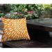 Red Barrel Studio® Outdoor Square Pillow Cover & Insert Polyester/Polyfill blend in Orange | 18 H x 18 W x 4.3 D in | Wayfair