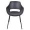 SIT Möbel Stuhl 2er-Set | SIT Möbelzschale Kunststoff schwarz | Gestell Metall schwarz | B 51 x T 57,5 x H 85 cm | 02459-11 | Serie SIT Möbel&CHAIRS
