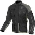 Bogotto Explorer-Z wasserdichte Motorrad Leder- / Textiljacke, schwarz-grün, Größe XS