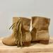 Anthropologie Shoes | Anthro: Plomo | Ranya Fringe Suede Boot 4 Sz 6 | Color: Tan | Size: 6