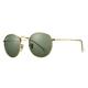 Pro Acme PA3447 Classic Crystal Glass Lens Retro Round Metal Sunglasses,50mm (Crystal G15 Green Lens, 50)