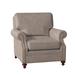 Club Chair - Bradington-Young West Haven 37" Wide Club Chair Genuine Leather/Fabric in Brown | 36 H x 37 W x 38 D in | Wayfair