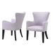 Wingback Chair - Willa Arlo™ Interiors Camie 25.5" Wide Wingback Chair Velvet/Fabric in White/Black | 35 H x 25.5 W x 27 D in | Wayfair