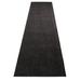 White 276 x 36 x 0.2 in Area Rug - Ebern Designs Solid Color Charcoal Black Low Pile Slip Resistant Rugs Polyester | 276 H x 36 W x 0.2 D in | Wayfair