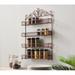 Fleur De Lis Living 18 Jar Spice Rack Metal in Brown | 25.5 H x 17.25 W x 3 D in | Wayfair 2E86DE4D5B8F4B648F1907B61DF1B4BB