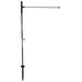 Arlmont & Co. Pivoting Low-Profile Garden Flag Pole Steel in Black/Gray | 33 H x 15 W in | Wayfair 487E5093DC654CA0A11257A4E7267E20