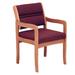 Symple Stuff Geier 21.5" W Waiting Room Chair w/ Wood Frame in Red/Indigo | 33.5 H x 21.5 W x 23.25 D in | Wayfair D838C5278B0A478A9642467C25AB5B0A