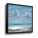 Rosecliff Heights Shoreline II by Georgia Janisse - Painting Print on Canvas Canvas, Glass in Blue | 10 H x 10 W x 2 D in | Wayfair