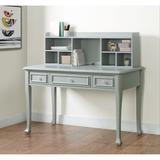 Jenna Desk with Hutch in Grey - Picket House Furnishings JS300DKHT