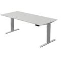 Kerkmann Höhenverstellbarer Steh-Sitz-Tisch (elektrisch) »Move 3« 180 cm grau, 180x120x80 cm