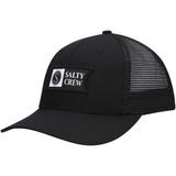 Youth Salty Crew Black Pinnacle Retro Trucker Snapback Hat