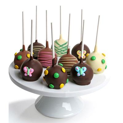 Spring Chocolate Dipped Cake Pops - 10 Pieces