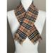 Burberry Accessories | Authentic Vintage Classic Plaid Burberrys Cashmere Wool Mini Scarf | Color: Black/Tan | Size: 35” X 7”