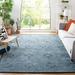 Blue/Navy 48 x 0.24 in Area Rug - Bungalow Rose Kaysville Geometric Handmade Tufted Wool/Cotton Navy Area Rug Wool | 48 W x 0.24 D in | Wayfair