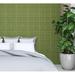 The Mosaic Factory 0.8" x 5.7" Straight Edge Porcelain Mosaic Sheet Tile Porcelain in Green | 5.7 H x 0.8 W x 0.3 D in | Wayfair TMF1309B